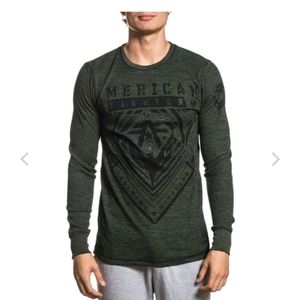 Black/Gray american fighters shirt